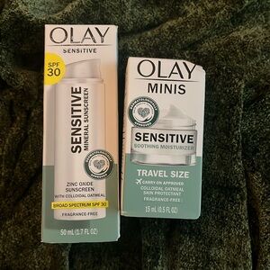 ✨ Olay Sensitive Bundle - Sunscreen & Moisturizer